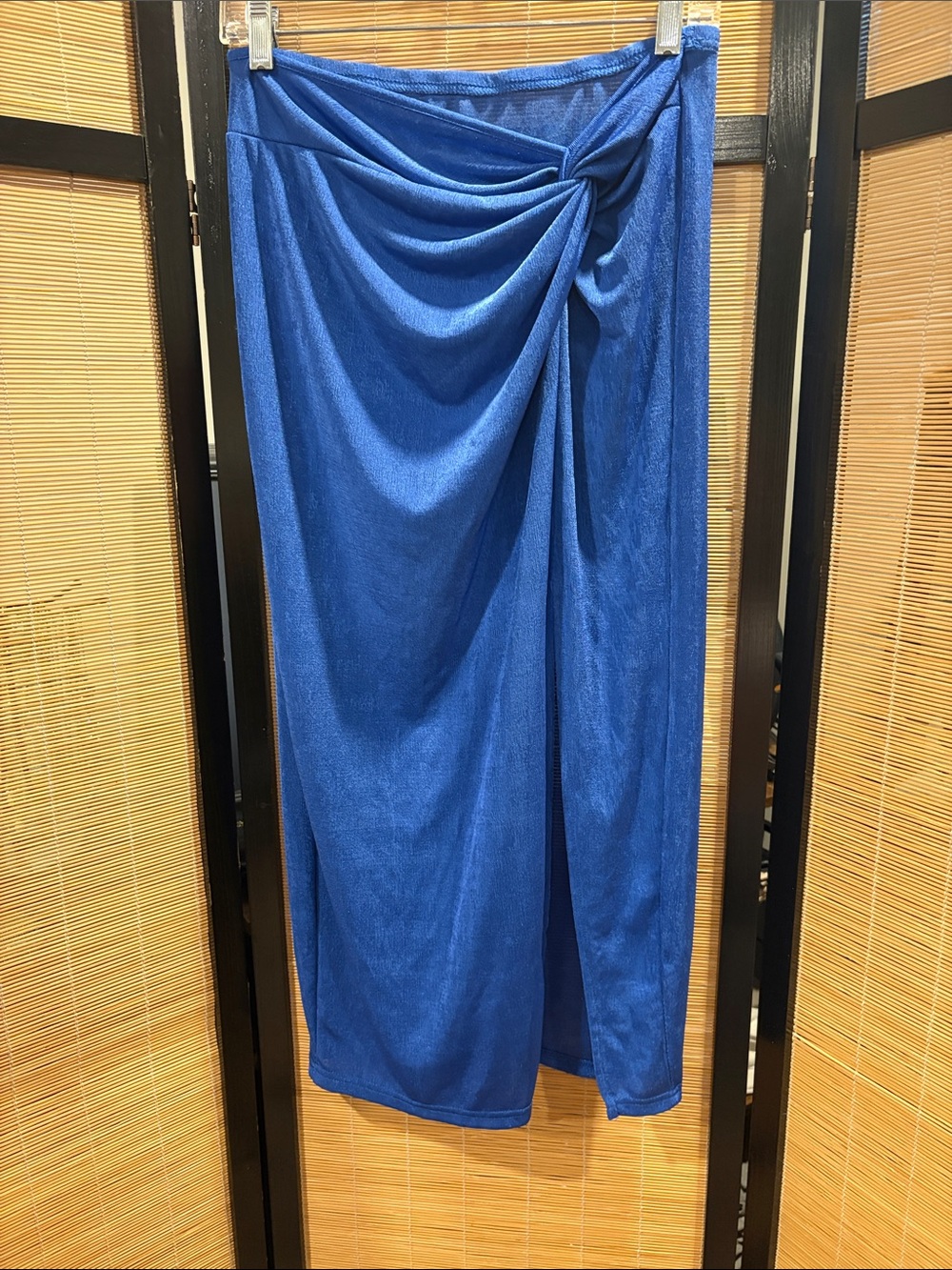 Women's Blue Sarong Skirt Swim Cover-Up